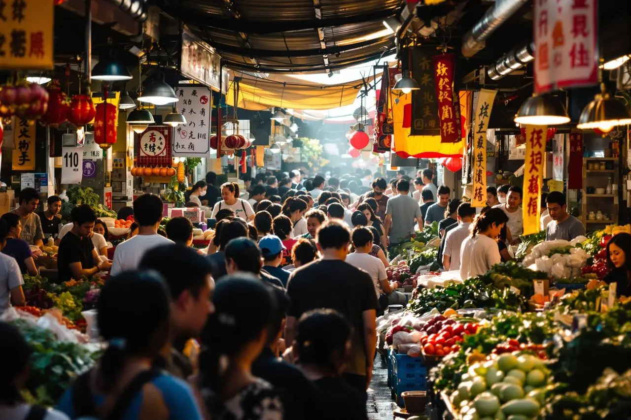 91吃瓜 - 某地菜市场突发纠纷，围观群众拍下全过程